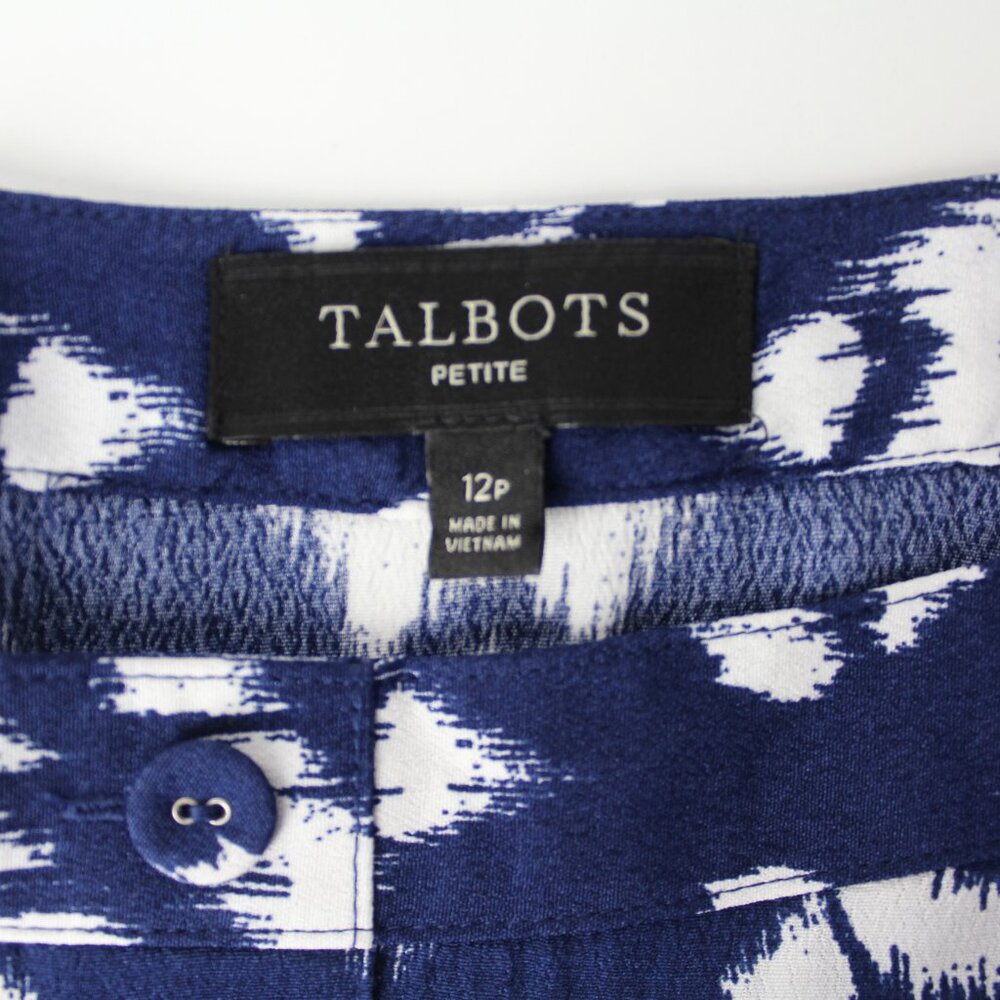 Talbots Petite 12p Button-Front A-Line Skirt I-Ka… - image 6